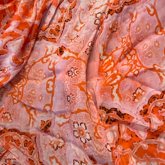 Bohemian High Low Dress in Vibrant Orange - Picture 7 of 9